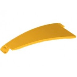 Technic, Panel Curved #50 5 x 13 Tapered Left: {огнено жълто-оранжев}