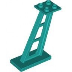 Support 2 x 4 x 5 Stanchion Inclined, 5mm Wide Posts: {ярко синьо-зелен}