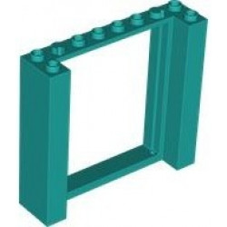 Door, Frame 2 x 8 x 6: {ярко синьо-зелен}