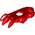 Minifigure Armor Shoulder Pads with Fur and 3 Spikes / Claws: {ярко червен}