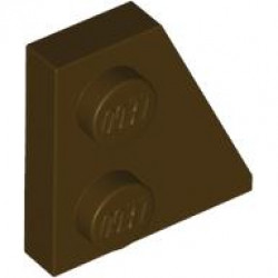 RIGHT PLATE 2x2 27DEG: {тъмно кафяв}
