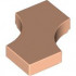 Tile, Modified 2 x 2 with 2 1 x 1 Curved Cutouts (Double Arrow): {светло нуга}