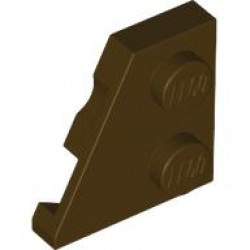 LEFT PLATE 2X2, 27 DEG.: {тъмно кафяв}