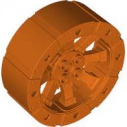 WHEEL Ø56x22 W. SPOKES: {червеникаво-оранжев}