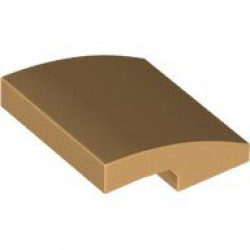 PLATE W. BOW 2X2X2/3: {умерен тан}
