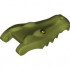Alligator / Crocodile Head Jaw Upper with Yellow Eyes without White Glints Pattern: {маслинено зелен}