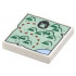 Tile 2 x 2 with Map with Sand Green Land, Dark Green Hills, Black Gorilla Head and Dark Red Dotted Line Pattern: {бял}