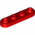 PLATE 1X4, ROUNDED, NO. 1: {ярко червен}