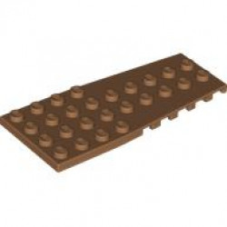 Wedge, Plate 4 x 9 with Stud Notches: {умерен нуга}