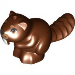 Beaver with Nougat Eyes, Medium Nougat Muzzle, Black Nose and White Teeth Pattern: {червеникаво-кафяв}