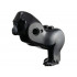 Gorilla Body with 2 Studs on Back, Legs and Head with Dark Bluish Gray Face Pattern: {черен}