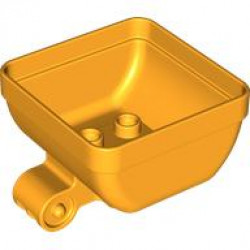 TRUCK BOX 4X4X2, BOTTOM, W/ B CONNECTOR: {огнено жълто-оранжев}