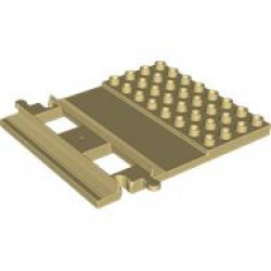RAIL W/ PLATE, 8 MODULE, NO. 1: {тухлено жълт}