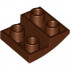 BRICK 2X2X2/3, INVERTED BOW: {червеникаво-кафяв}