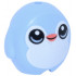 Minifigure, Utensil Pillow Plush Toy with Penguin with Black Eyes, Coral Beak and White Stomach Pattern: {светло кралско син}