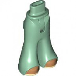 Mini Doll Hips and Trousers Bell-Bottoms with Medium Nougat Shoes with Tan Soles Pattern - Thin Hinge: {пясъчно зелен}