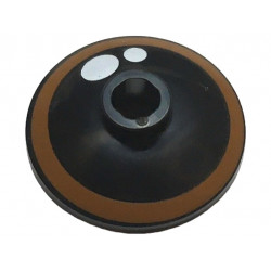 Dish 2 x 2 Inverted (Radar) with Eye with Dark Orange Iris and White Glints Pattern (The Lion King Young Simba): {черен}