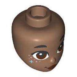 MINI DOLL, HEAD, NO. 484: {умерено кафяв}