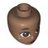 MINI DOLL, HEAD, NO. 484: {умерено кафяв}