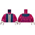 Torso Robe with Copper and Gold Centre Panel and Buttons, Black Fur Hem and Dark Red Ornate Swirls Pattern / Red Arms / Light Nougat Hands: {ярко червен}