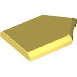 FLAT TILE 2X3 W/ ANGLE: {студено жълт}