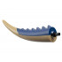 Dinosaur Tail Carnotaurus / Indominus Rex / Giganotosaurus / Allosaurus with Pin, Spikes and Dark Blue Top Pattern: {пясъчно жълт}