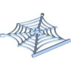 Spider Web Flat with Hollow Stud, Bar Ends, and Bar: {светло кралско син}