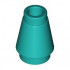 NOSE CONE SMALL 1X1: {ярко синьо-зелен}