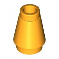NOSE CONE SMALL 1X1: {огнено жълто-оранжев}