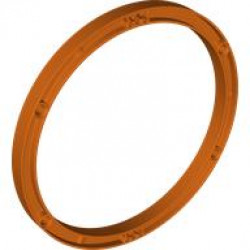 CIRCLE BEAM 15X15, W/ CROSS HOLE: {червеникаво-оранжев}