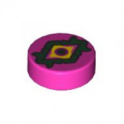 FLAT TILE 1X1, ROUND, NO. 292: {ярко пурпурен}