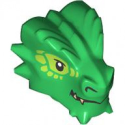 MINI CREATURE HEAD, NO. 217: {тъмно зелен}