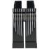Hips and Long Legs Completely Hollow with 12 Narrow White Vertical Stripes Pattern: {черен}