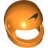 MINI CRASH HELMET, NO. 25: {ярко оранжев}