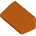ROOF TILE 1 X 2 X 2/3, ABS: {червеникаво-оранжев}