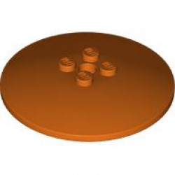 Dish 6 x 6 Inverted (Radar) - Solid Studs: {червеникаво-оранжев}