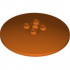 Dish 6 x 6 Inverted (Radar) - Solid Studs: {червеникаво-оранжев}