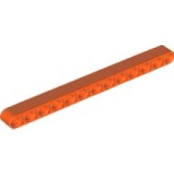 Technic, Liftarm Thick 1 x 13: {червеникаво-оранжев}