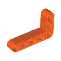 Technic, Liftarm, Modified Bent Thick L-Shape 3 x 5: {червеникаво-оранжев}