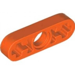 Technic, Liftarm Thin 1 x 3 - Axle Holes: {червеникаво-оранжев}