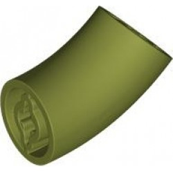 Brick, Round 2 x 2 D. 45 degrees Elbow (27.7mm Standing Height): {маслинено зелен}