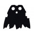 Minifigure Cape Cloth, Tattered Edges - Spongy Stretchable Fabric: {черен}