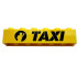 Brick 1 x 6 With Black 'TAXI' and Waving Minifigure Silhouette in Circle Pattern: {ярко жълт}