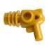 Minifigure, Weapon Space Ray Gun - Rounded Heat Diffusers: {топло златист}