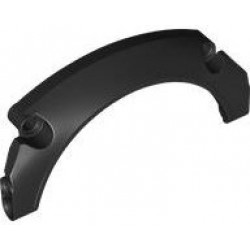 Technic, Panel Car Mudguard Arched #43 11 x 2 x 5 Rounded Top: {черен}
