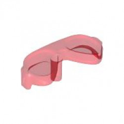 SUNGLASSES W. 1,5 CONNECTOR: {прозрачно червен}