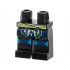 Hips and Legs with Bright Light Yellow Sash and Electricity, Dark Blue Robe Ends and Knee Pads, Dark Azure Trim Pattern: {черен}