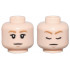 Minifigure, Head Dual Sided Female Medium Nougat Eyebrows, Black Eyelashes, Nougat Chin Dimple, Neutral / Sleeping with Closed Eyes Pattern: {светло нуга}