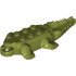 Alligator / Crocodile Body with 10 Bottom Teeth: {маслинено зелен}