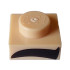 Plate 1 x 1 with Black Thick Eyebrow Pattern Model Right Side: {светло нуга}